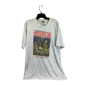 Festival of Ballooning T-Shirt White Men XL Adult Mexico VTG 90s USA Fiesta